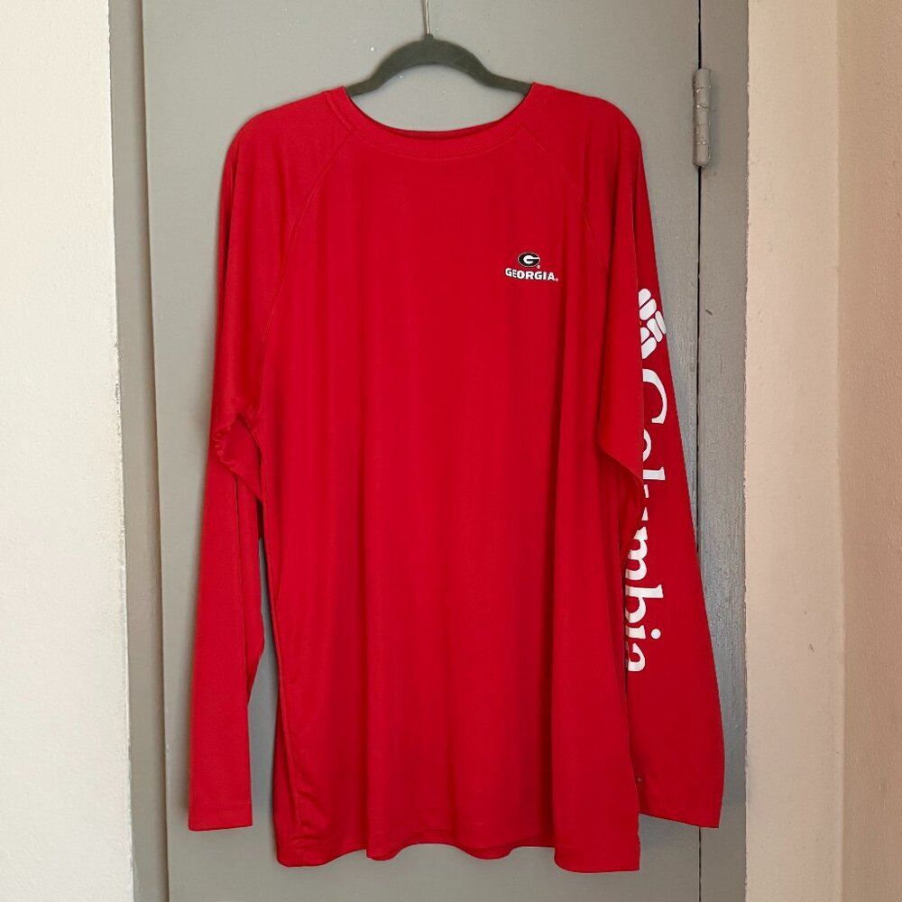 UGA Columbia PFG Rash Guard
